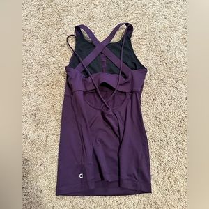 Unique Athleta Purple Crossback detail with mesh front Size Small